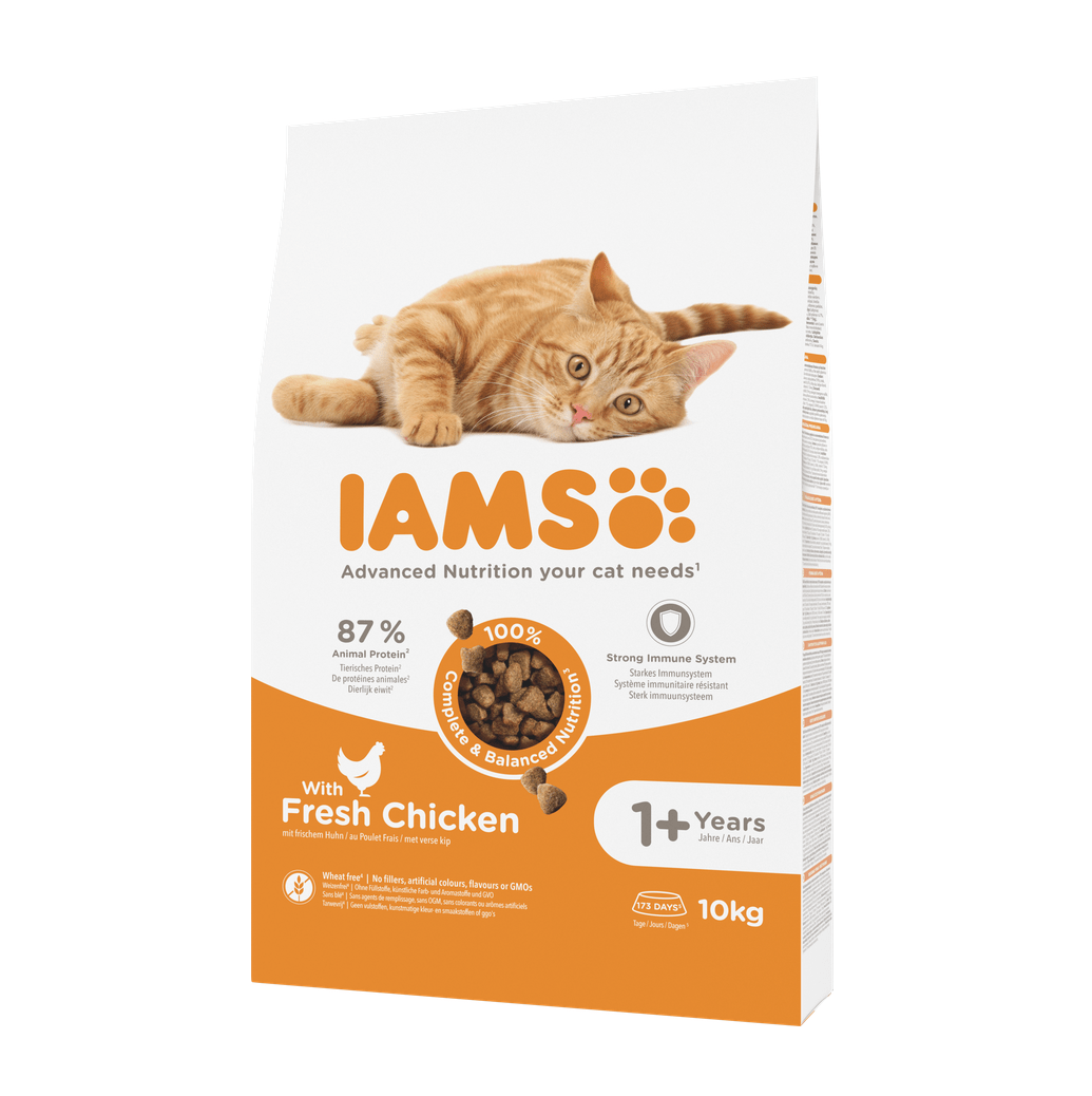 IAMS Advanced Nutrition 1+ Years droogvoer met verse kip voor katten 10 kg