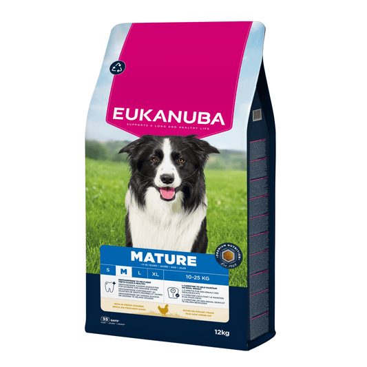 EUKANUBA droog hondenvoer voor middelgrote volwassen honden, rijk aan verse kip 15 kg