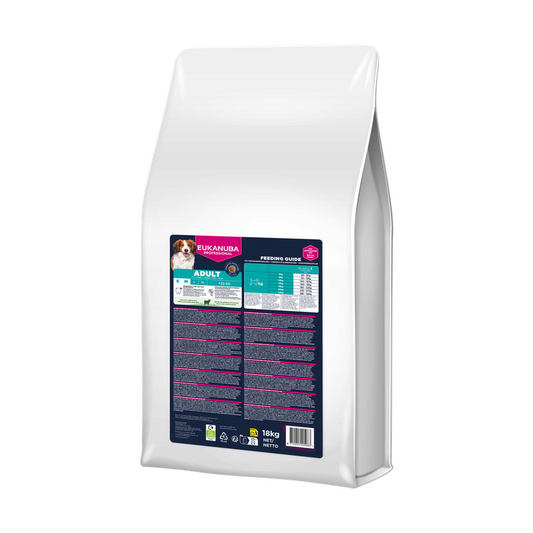 EUKANUBA droogvoer voor kleine en middelgrote volwassen honden, rijk aan lamsvlees en rijst 18 kg