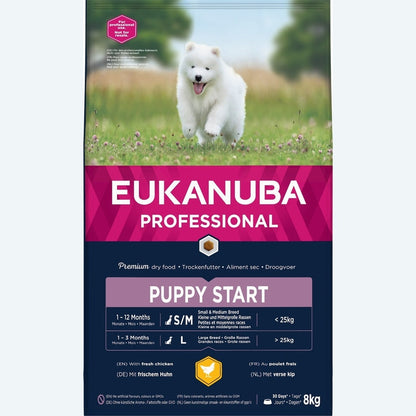 EUKANUBA Puppy Start voor puppy's van alle rassen - breeder bag 8 kg