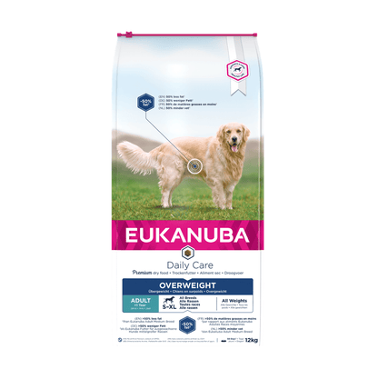 EUKANUBA Daily Care droogvoer (brokjes) voor volwassen honden met overgewicht 12 kg
