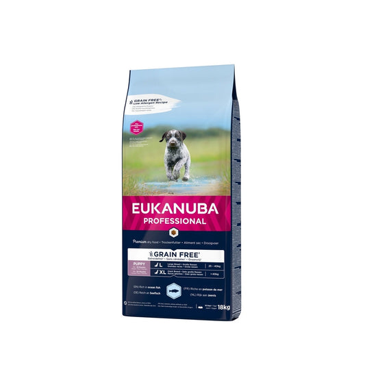 EUKANUBA Graanvrij * hondenvoer voor puppy's van grote rassen 18 kg
