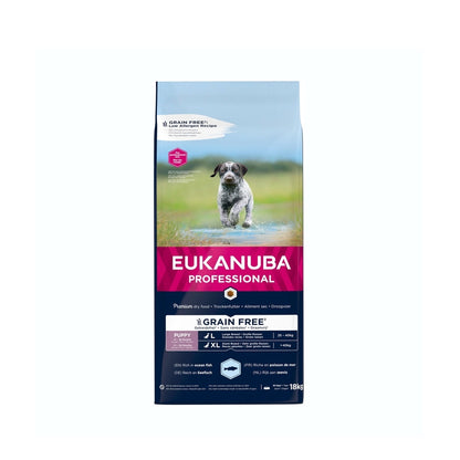 EUKANUBA Graanvrij * hondenvoer voor puppy's van grote rassen 18 kg