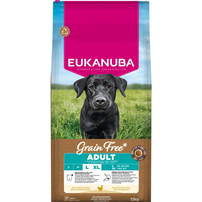 Eukanuba Grain Free dog adult large chicken 12kg
