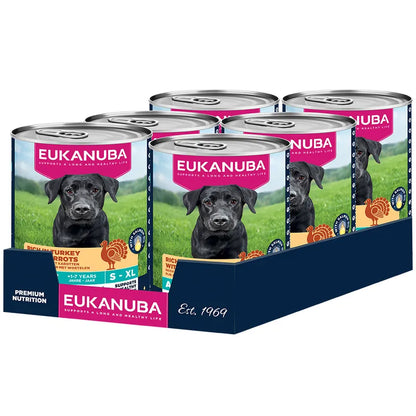 EUKANUBA natvoer voor volwassen honden, rijk aan kalkoen met wortelen 400 g