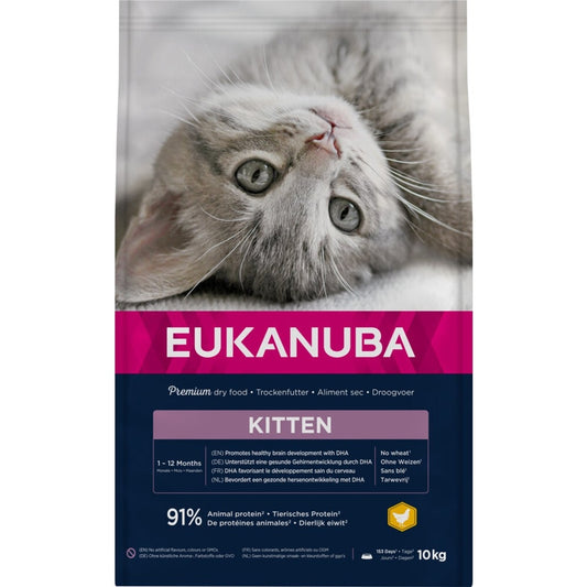 EUKANUBA droogvoer voor kittens, kip 10 kg