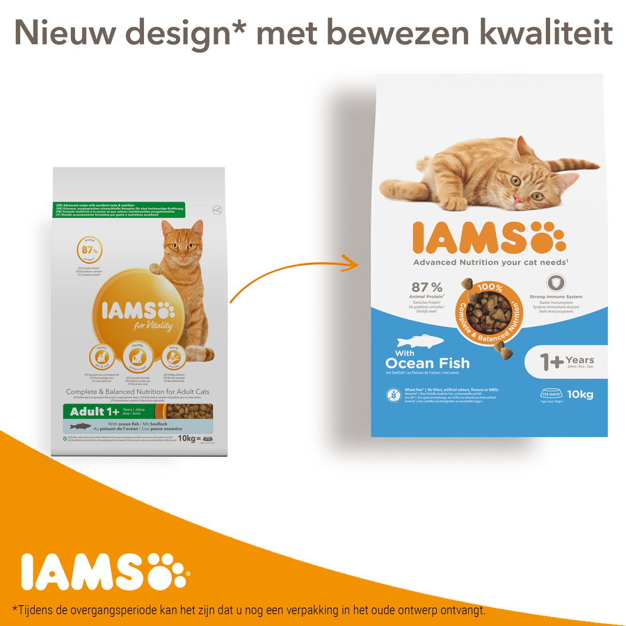 IAMS Advanced Nutrition 1+ Years droogvoer met zeevis voor katten 10 kg