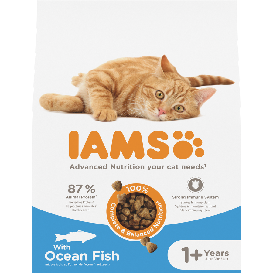 IAMS Advanced Nutrition 1+ Years droogvoer met zeevis voor katten 10 kg