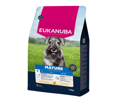 EUKANUBA droog hondenvoer voor oudere honden van kleine rassen, rijk aan verse kip 7,5 kg