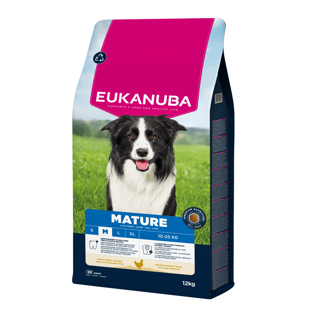 EUKANUBA droog hondenvoer voor middelgrote volwassen honden, rijk aan verse kip 15 kg