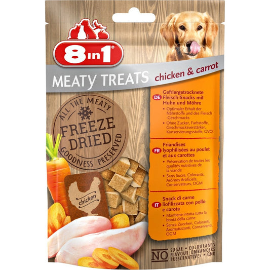 8in1 Meaty Treats chicken/carrot 50gr