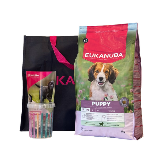 2x Eukanuba Puppy Kit Small/Medium – Lamb & Rice 3kg